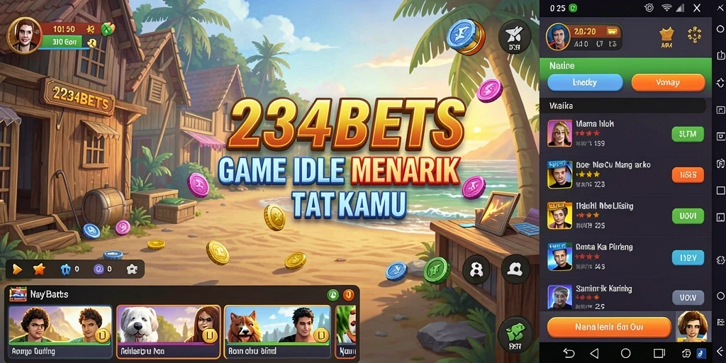 Screenshot 1234BETS menampilkan gameplay Idle yang seru.