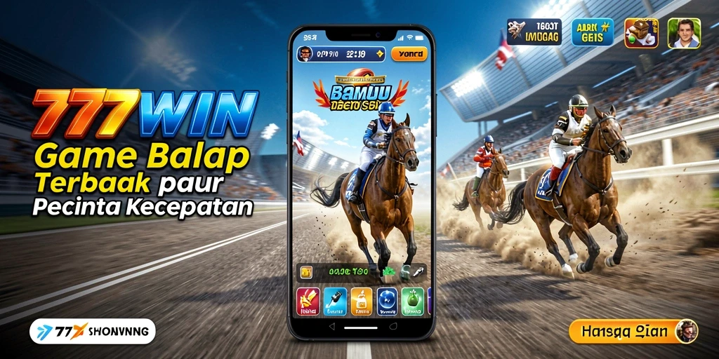 Tampilan menarik dari gameplay balap di 777WIN.