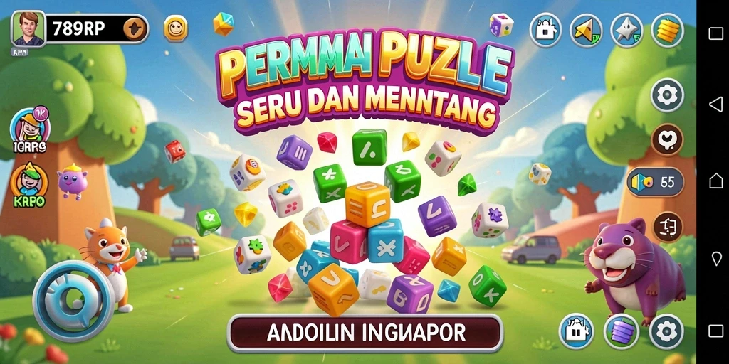 Tampilan gameplay puzzle yang menarik dan menantang dari 789RP.