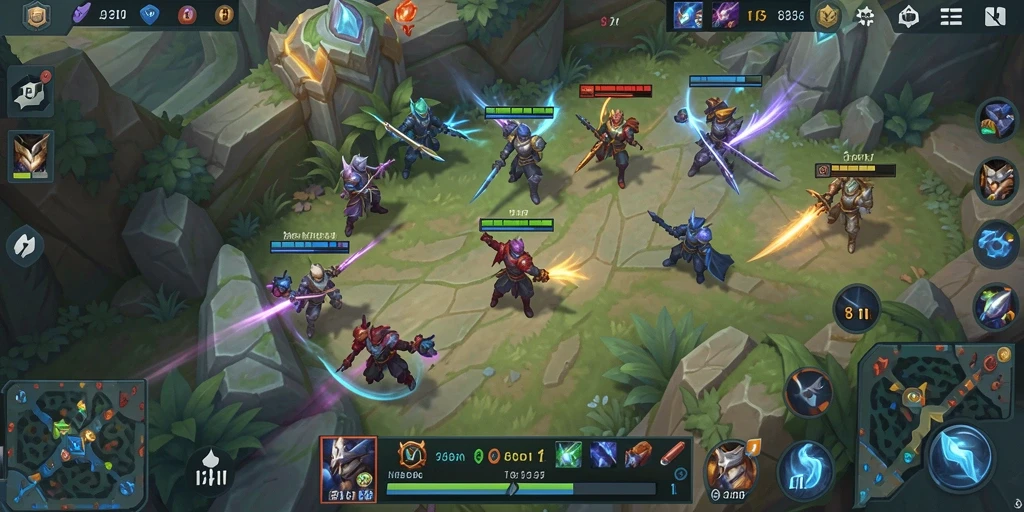Screenshot gameplay <strong>8II</strong> menunjukkan aksi pertarungan yang intens.