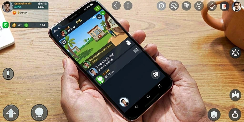 Screenshot gameplay 99ZK menunjukkan aktivitas simulasi yang menarik.
