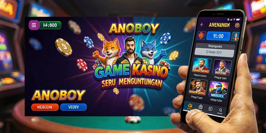 Screenshot gameplay ANOBOY menampilkan pengalaman kasino yang menarik.