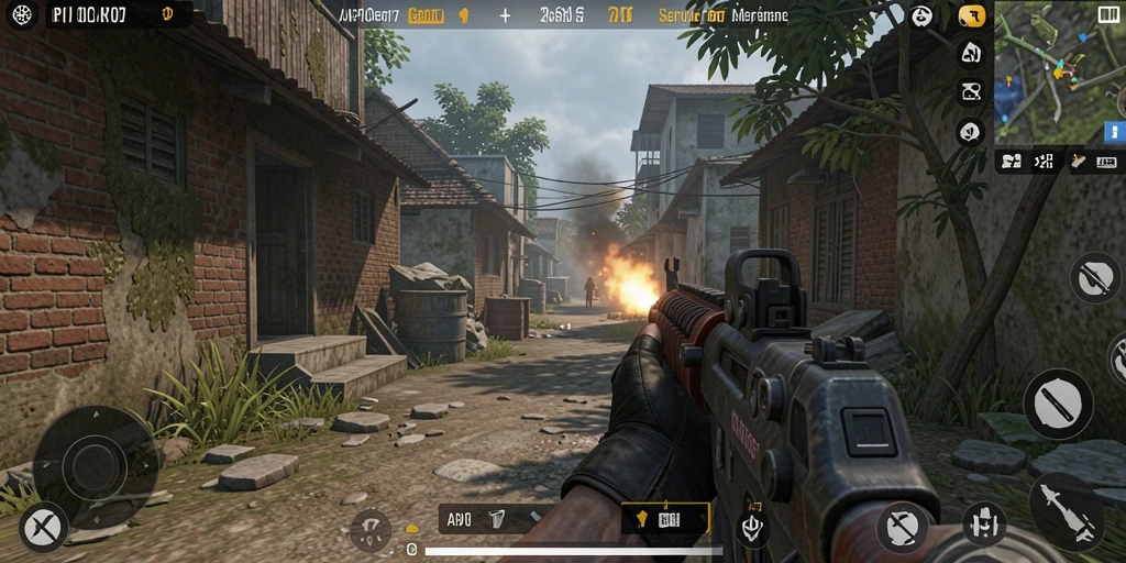 Tampilan menarik gameplay seru di API77 dengan aksi TPS.