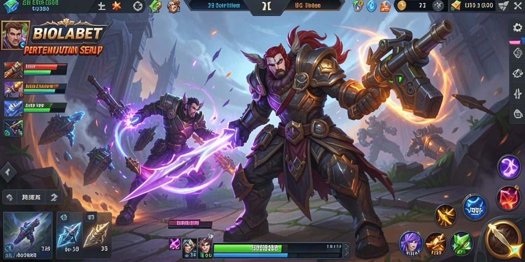Tampilan gameplay seru di <strong>BIOLABET</strong> dengan pertarungan tim yang heboh.