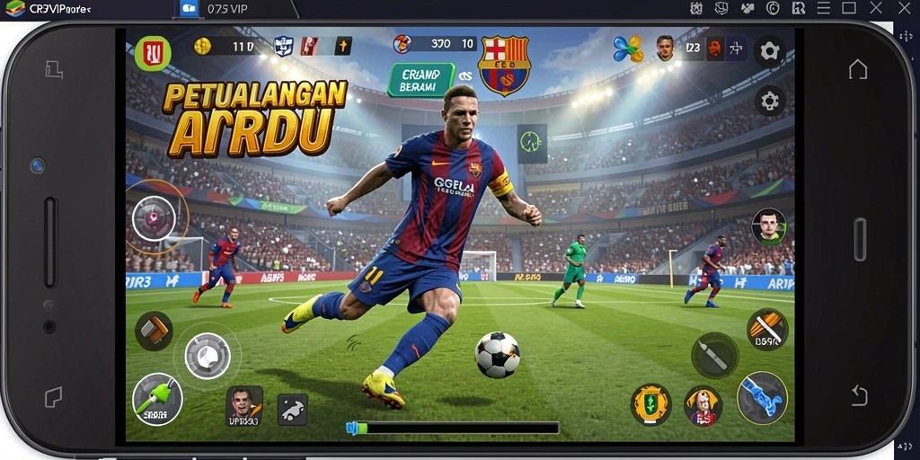 Screenshot gameplay CR7VIP yang penuh aksi dan tantangan.