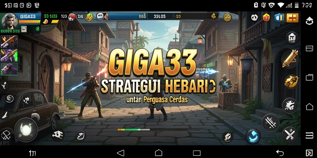 Tampilan gameplay menarik yang memperlihatkan strategi dalam GIGA33.