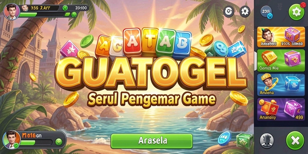 Tampilan gameplay GUATOGEL yang menarik dan penuh aksi.