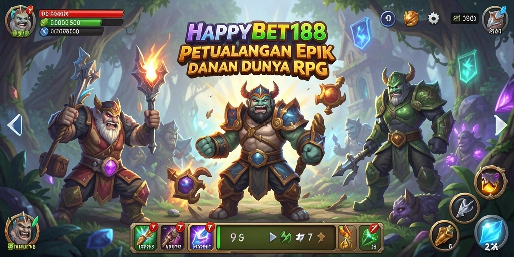 Tampilan menarik dari gameplay RPG dalam HAPPYBET188 yang mendebarkan.