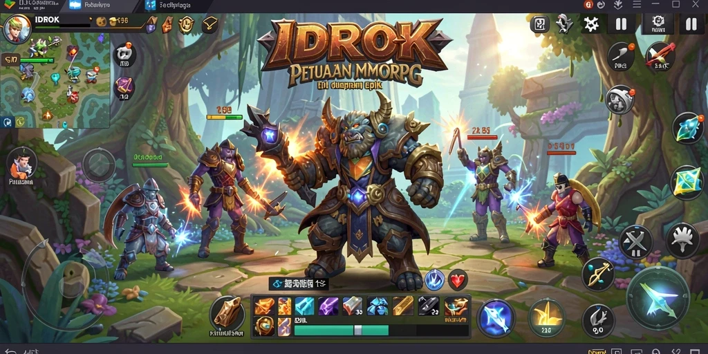 Gameplay epik IDROK dengan petualangan seru dan pertarungan mendebarkan.