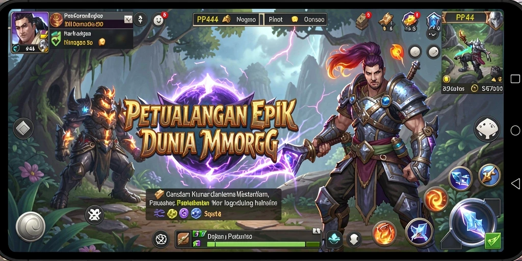 Tampilan gameplay <strong>PP444</strong> yang menakjubkan dalam dunia MMORPG.
