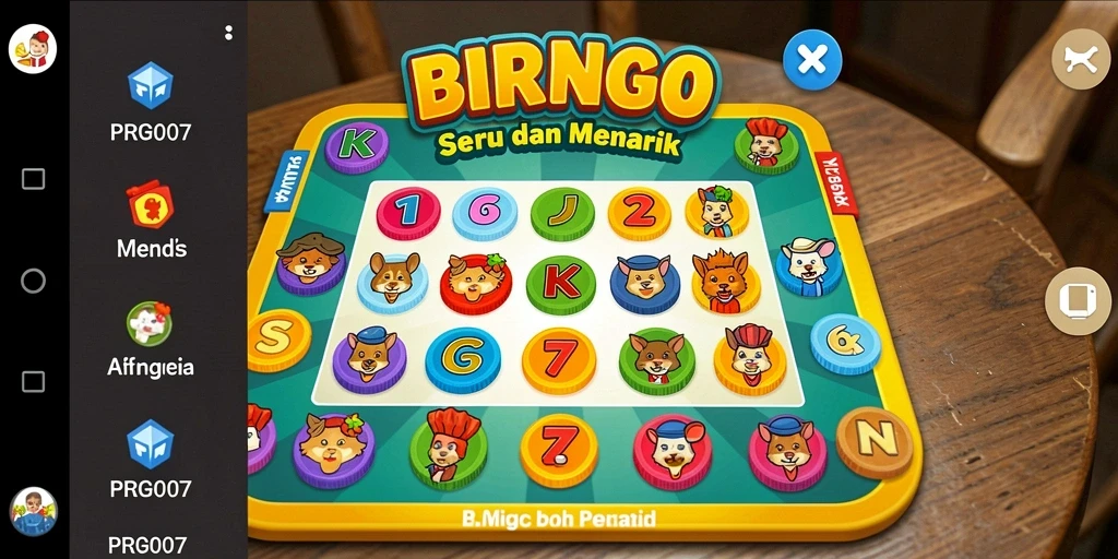Tampilan gameplay seru dalam permainan Bingo PRG007.