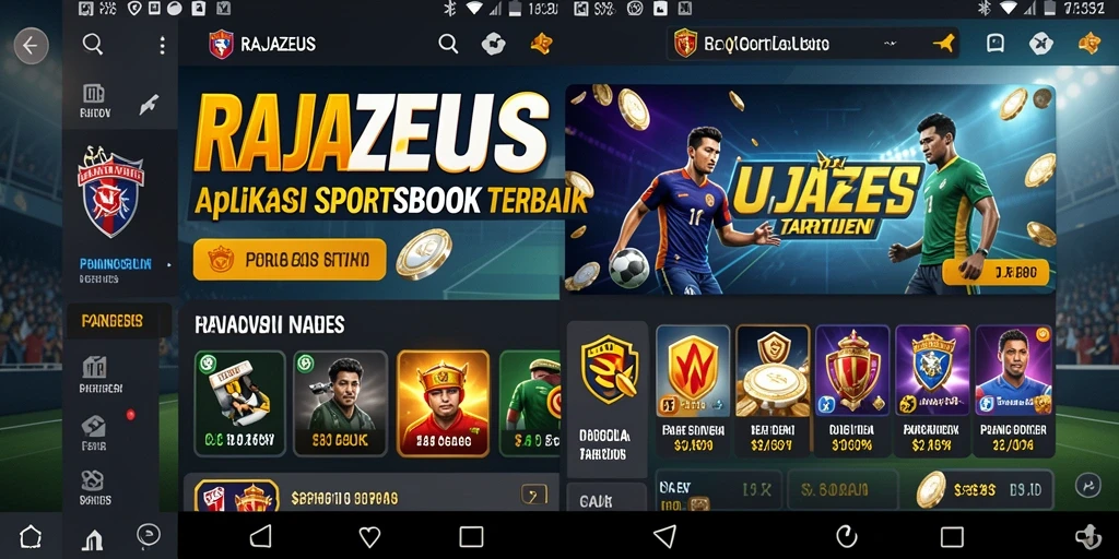 Tampilan menarik dari gameplay Sportsbook di RAJAZEUS.