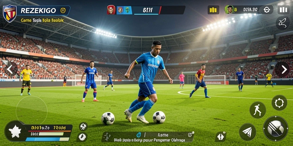 Tangkapan layar dari gameplay menarik dalam REZEKIGO.