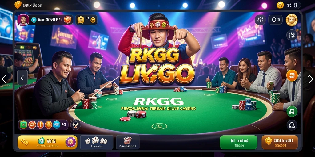 Tampilan gameplay Live Casino yang menarik di RKGG.