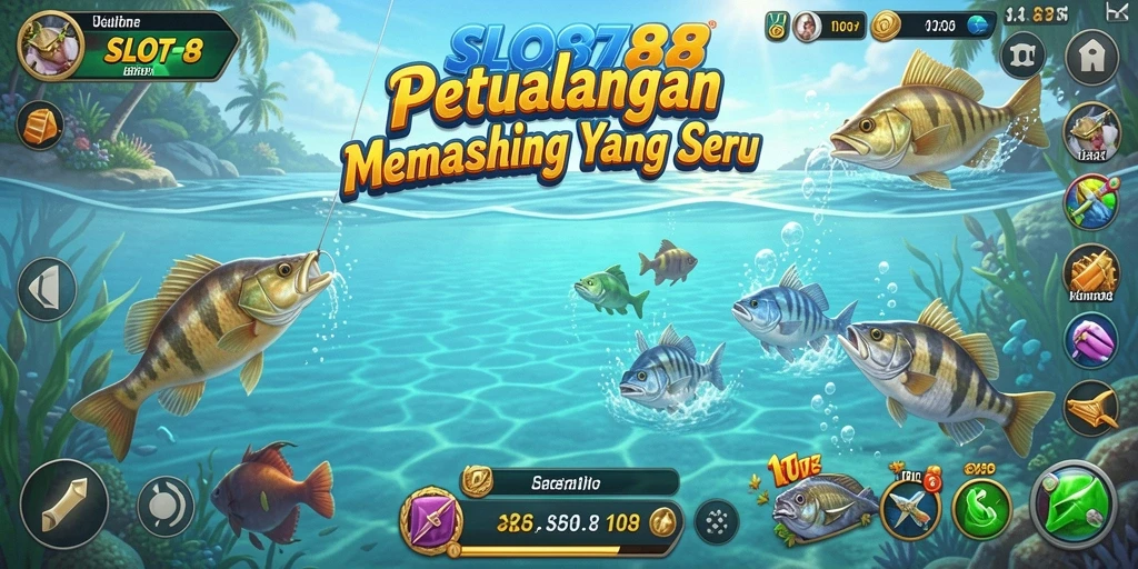 Tampilan gameplay SLOT88 menampilkan pengalaman memancing yang seru.