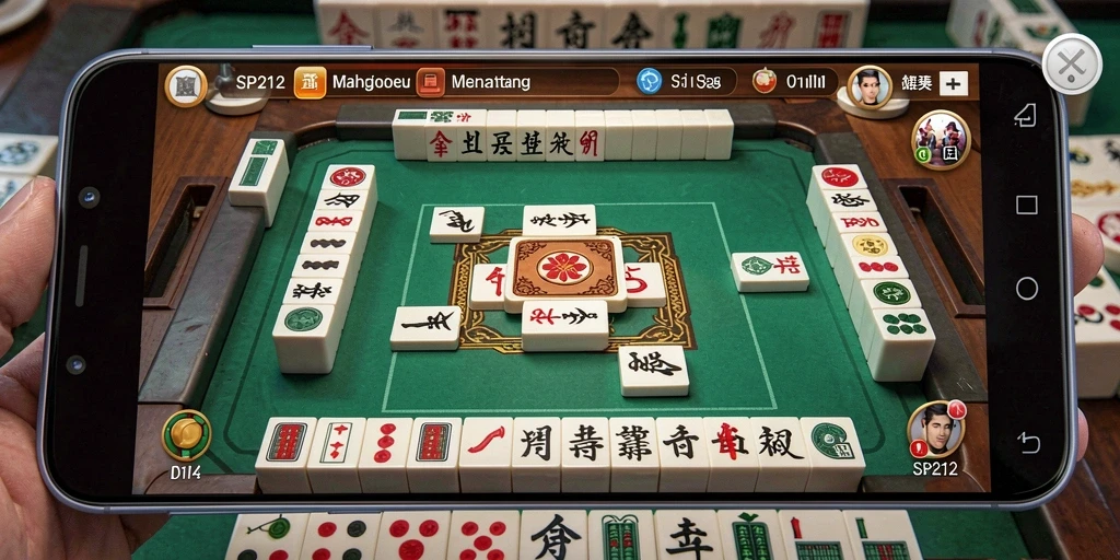 Tampilan gameplay Mahjong di SP212 yang seru dan menantang.