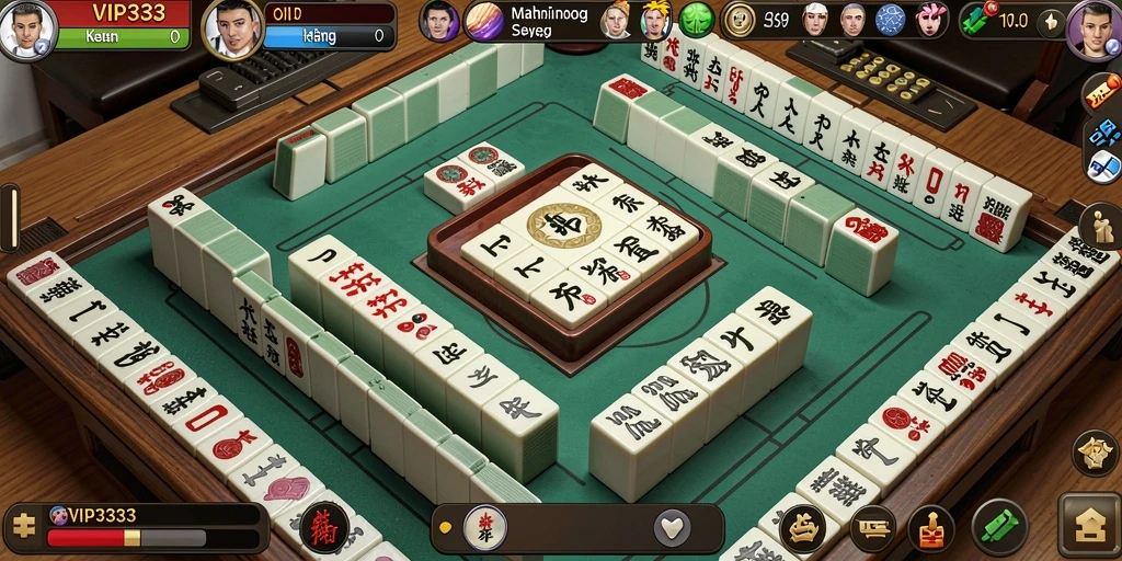 Tampilan gameplay seru dari VIP333 dalam permainan Mahjong.