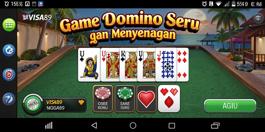 Gameplay seru dengan banyak pilihan mode permainan Domino.